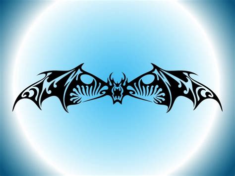 flying bat tattoo|tribal bat tattoo designs.